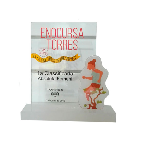trofeo metacrilato con impresion a color