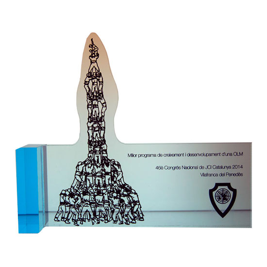 trofeo de metacrilato personalizado
